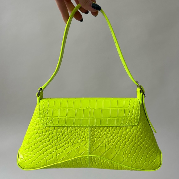 Balenciaga XXS Flap Street Croc Shoulder Bag - Picture 4 of 11